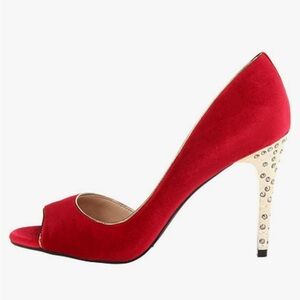 Jessica Simpson - “Crushed Berries Velvet” Peeptoe Pumps - Size 8.5M (NWOT)